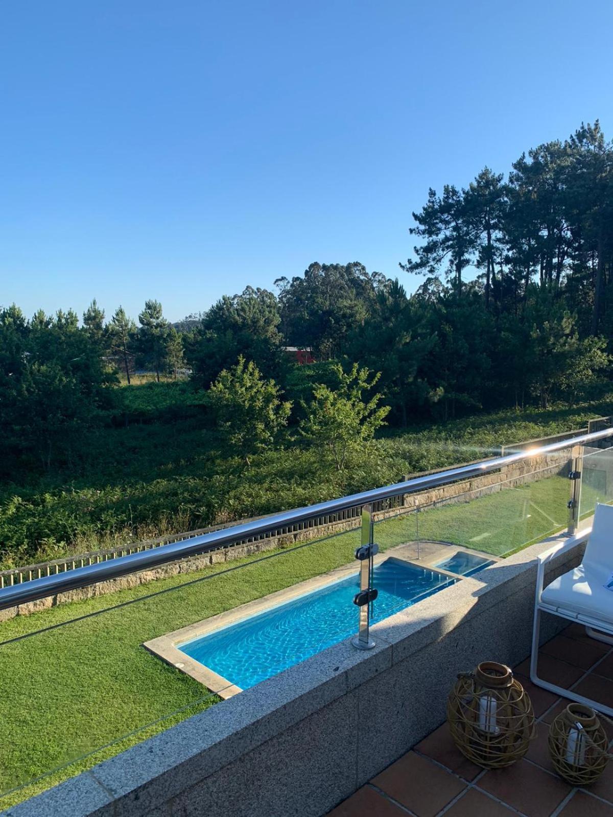 "Sanxenxo Holidays" Atico Con Garaje, Barbacoa Y Piscina A 5 Min Del Centro Ngoại thất bức ảnh